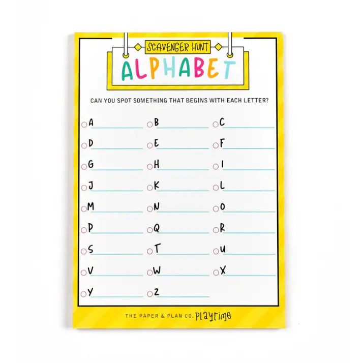 Alphabet Scavenger Hunt