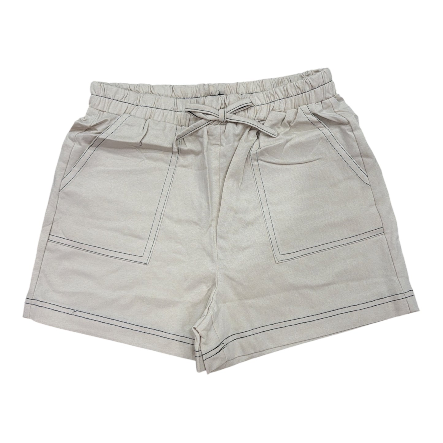 Contrast Stitched Shorts