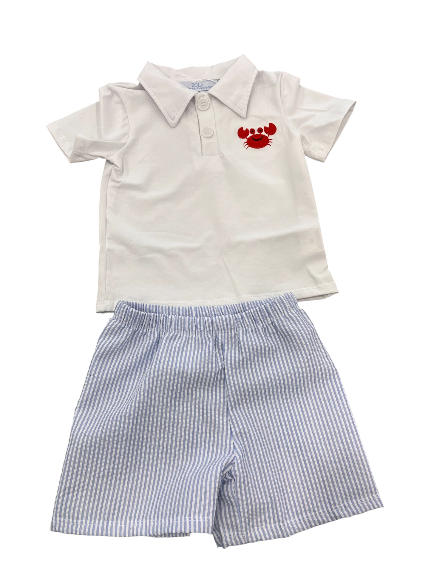 Crab Polo Short Set