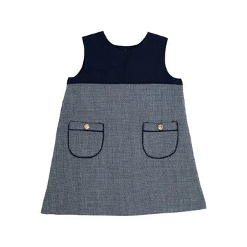 Jill Jumper - Navy Tweed