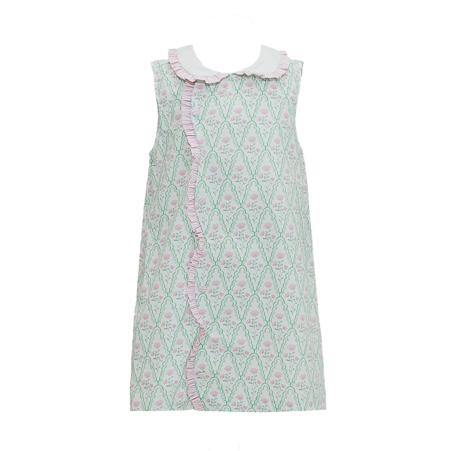 Claire Floral Scallop Dress