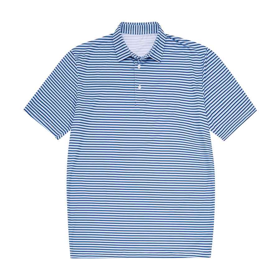 Performance Polo Blue Stripe