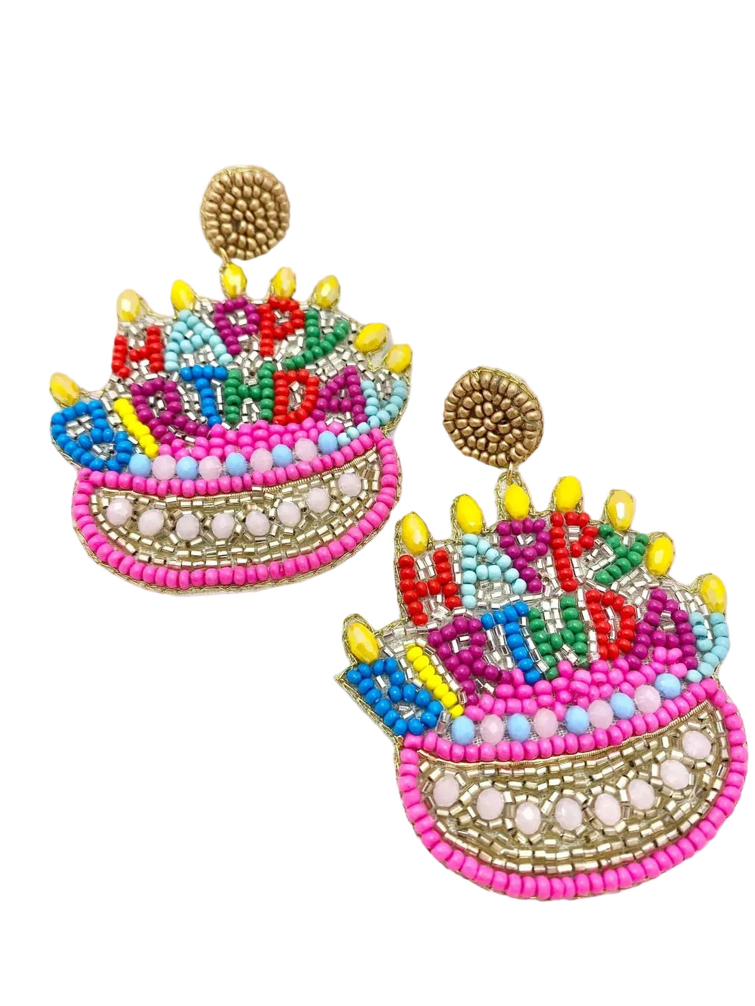 Beaded Earrings - Birthday