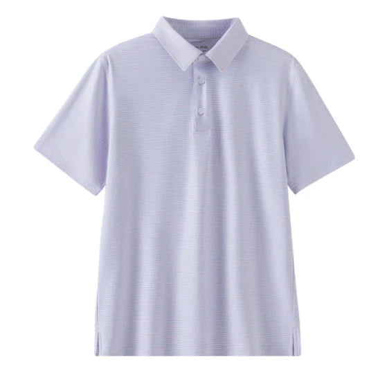 Performance Polo Purple + White