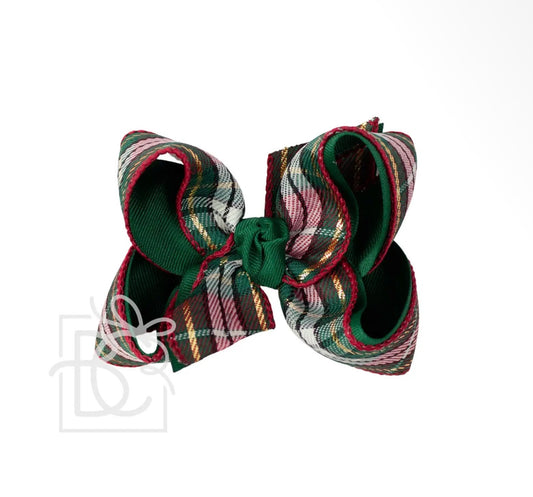 Christmas Plaid Bow - Large