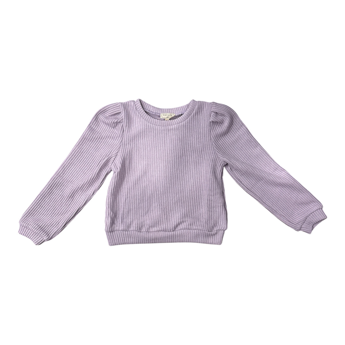 Ribbed Mock Neck Lavender