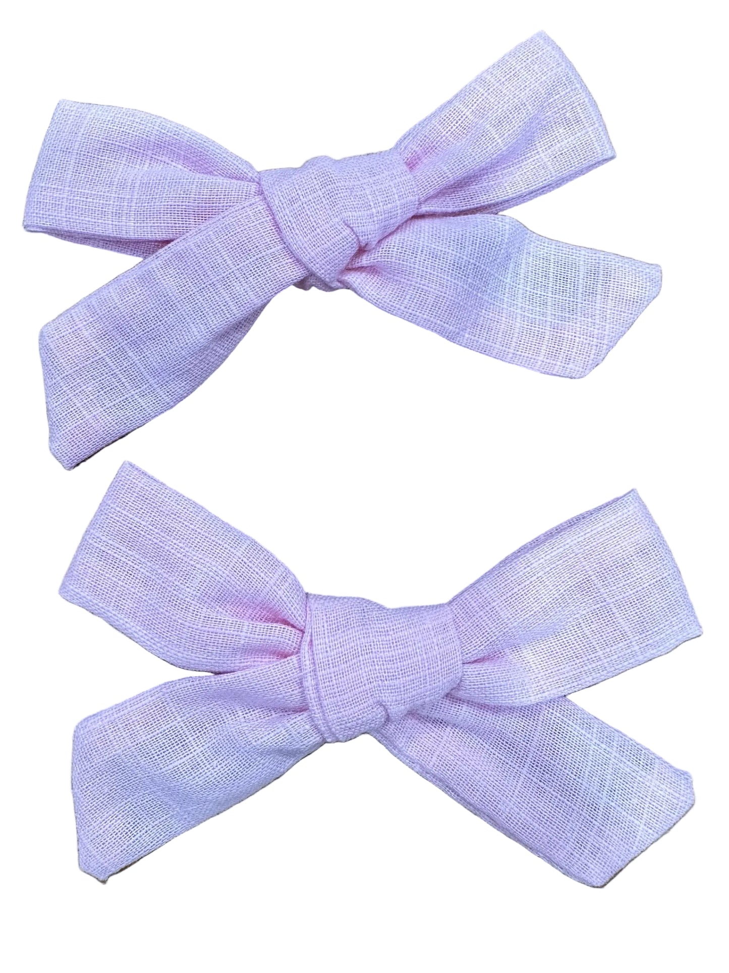 Linen Hair Bows