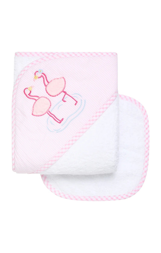 Bath Towel Set - Flamingo