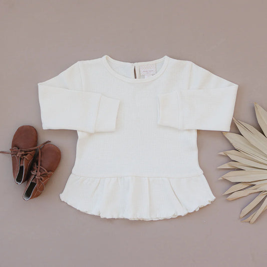 Waffle Peplum