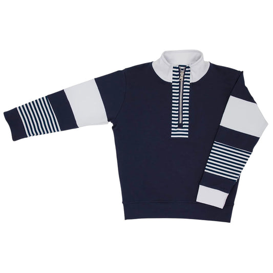 Navy + White Sweatshirt
