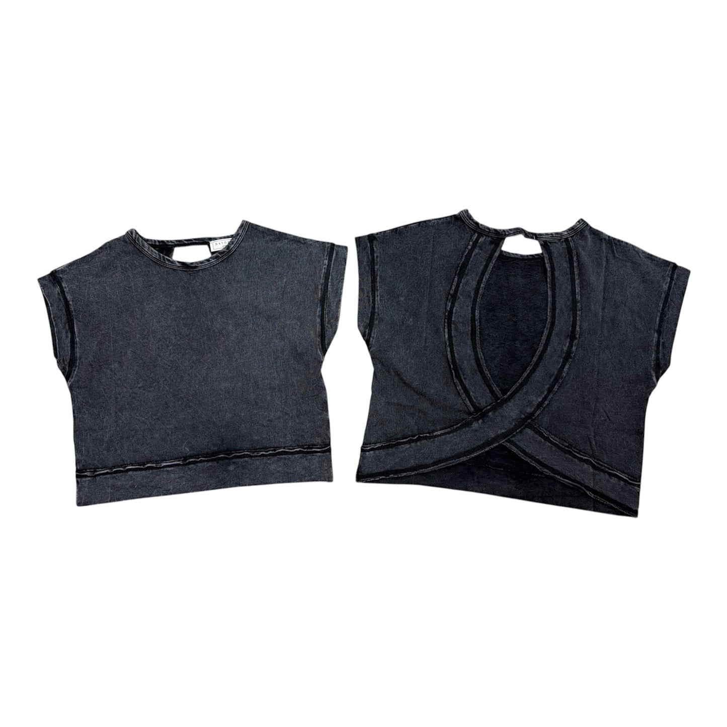 Tulip Back Tee - Black