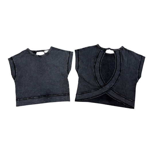 Tulip Back Tee - Black