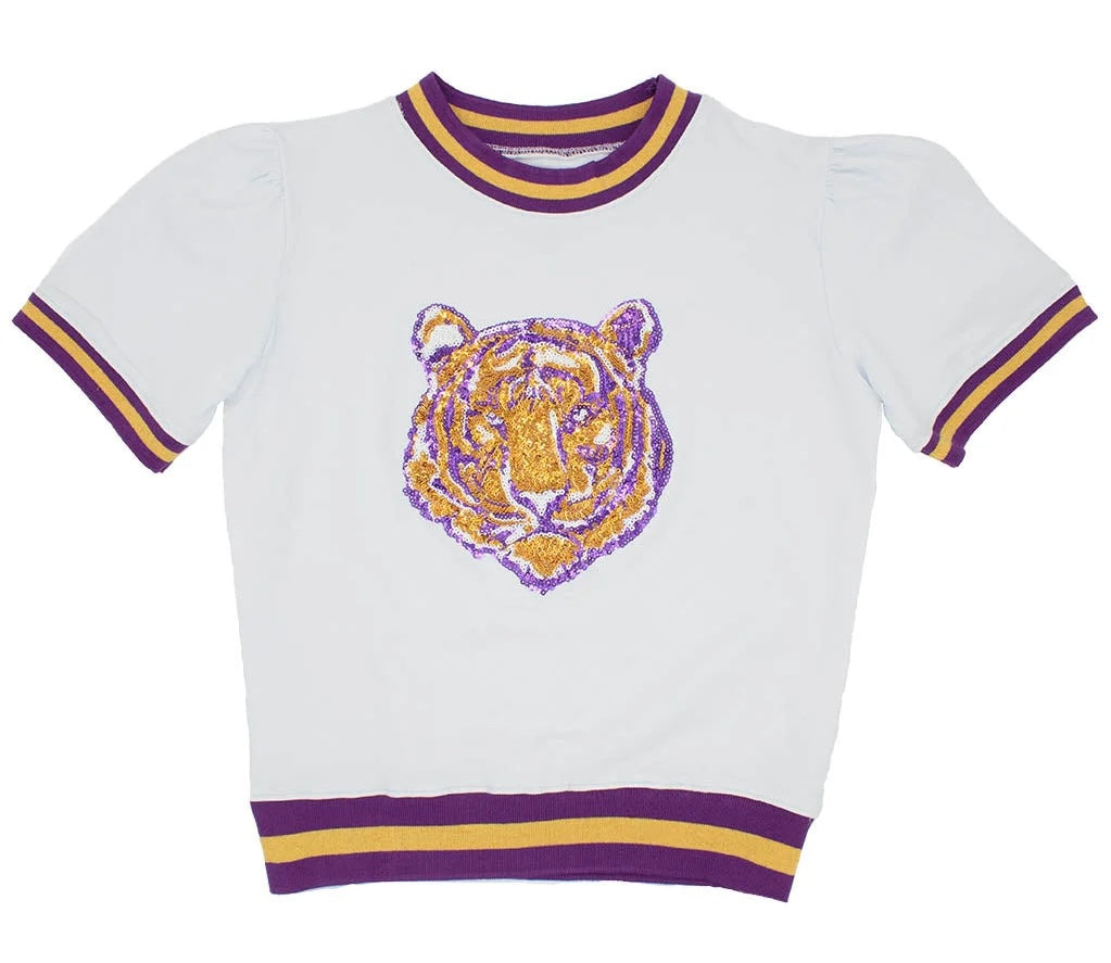 Sequin Tiger Top