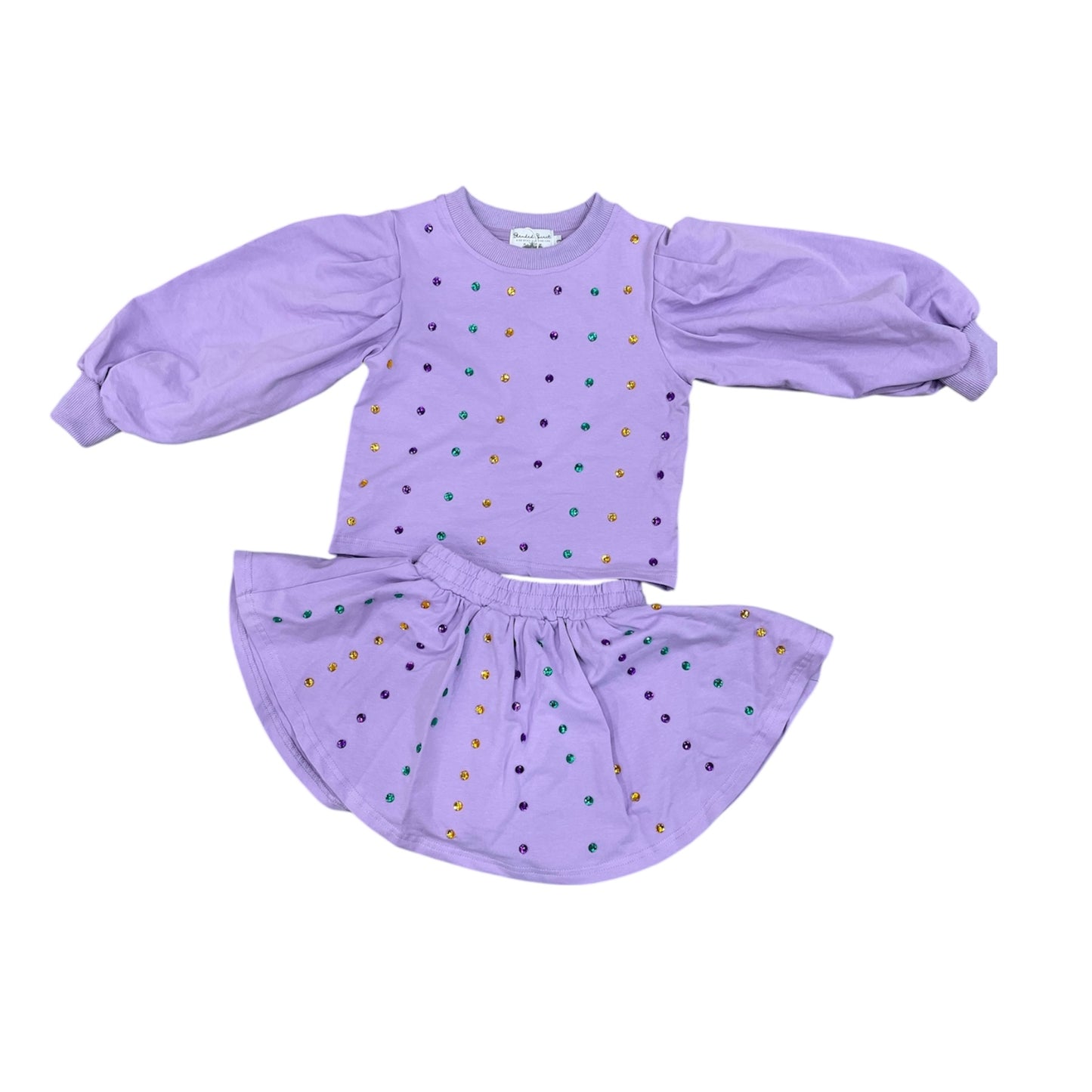 Mardi Gras Skort Set