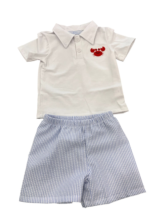 Crab Polo Short Set
