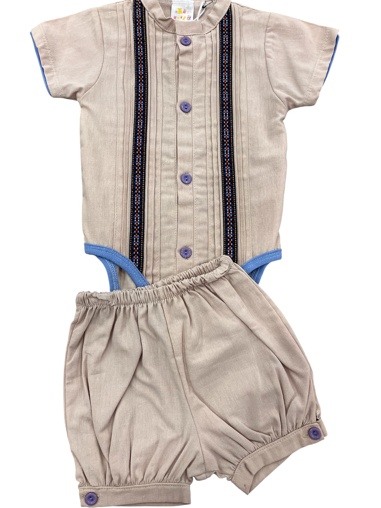 Guayabera Onesie Set