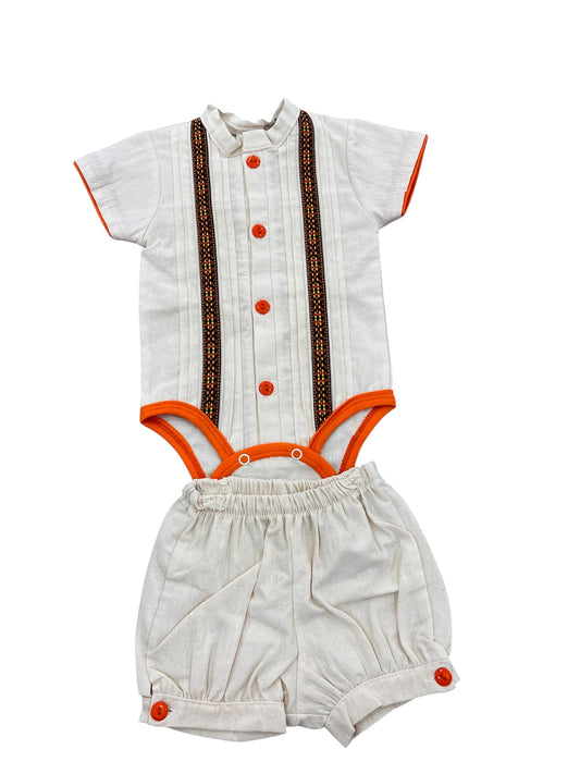 Guayabera Onesie Set
