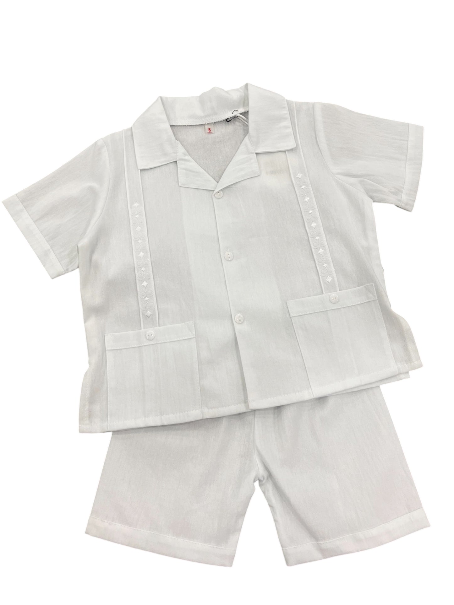 Guayabera Short Set