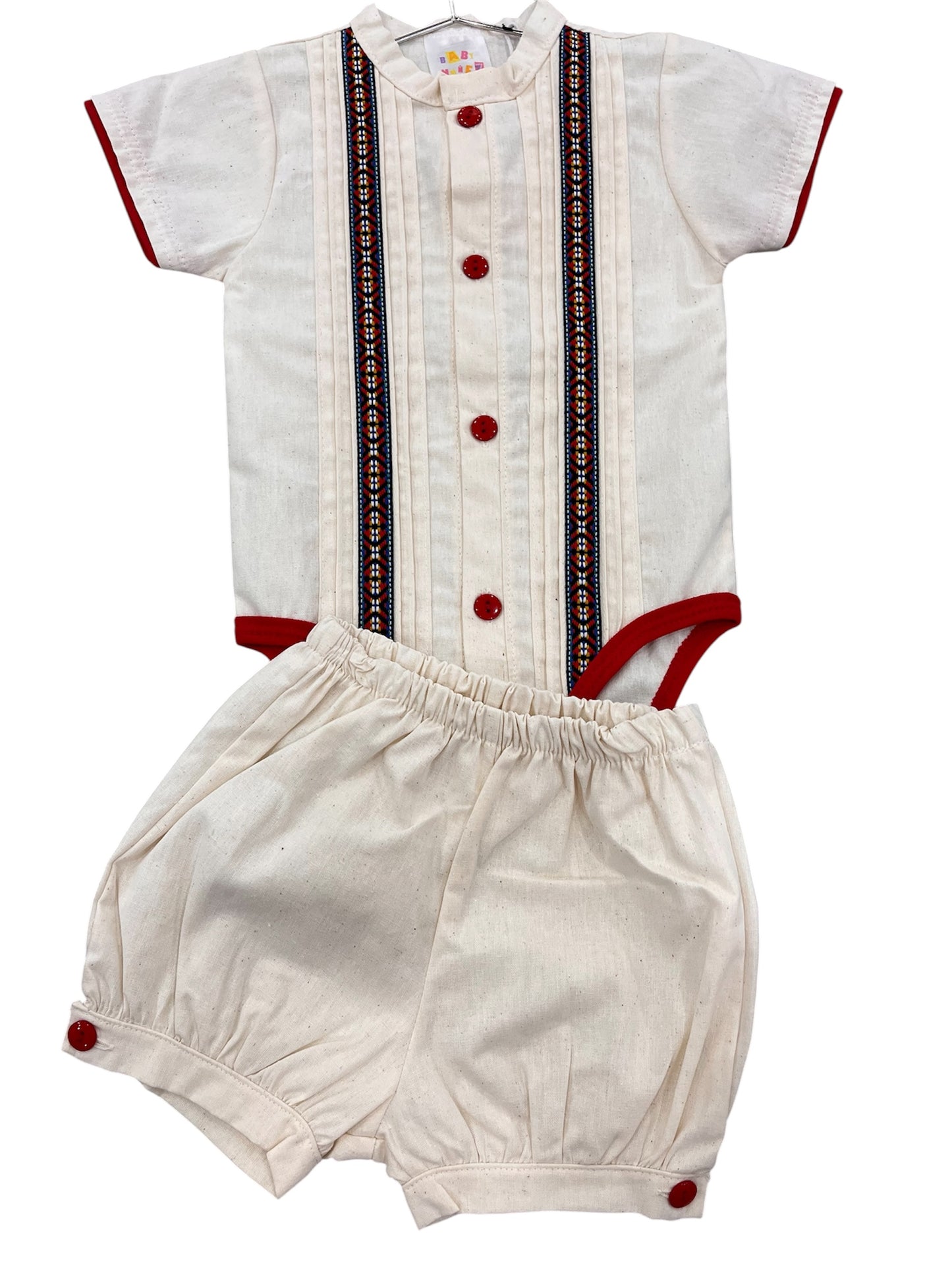 Guayabera Onesie Set
