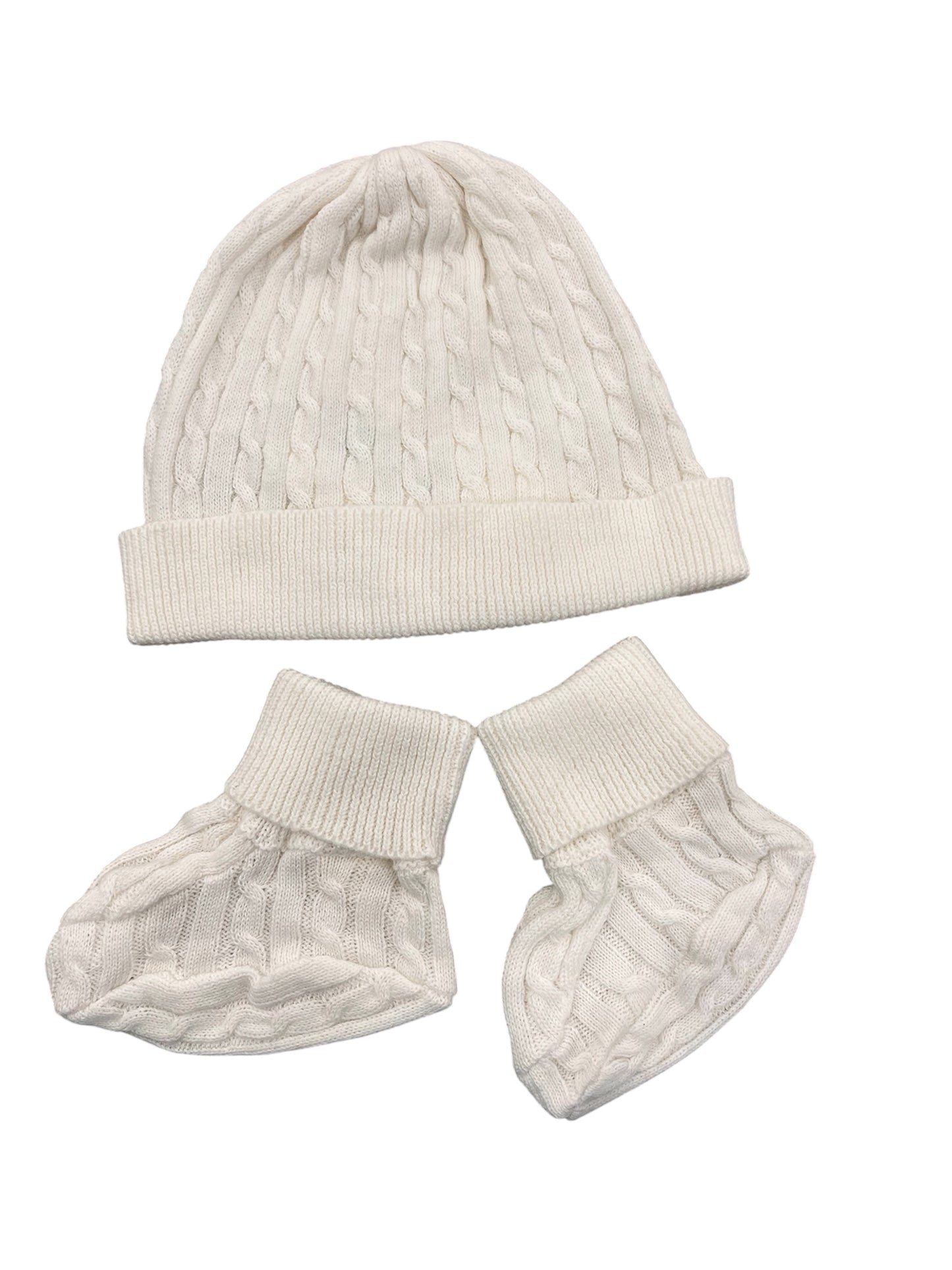 Sweater Beanie and Bootie Set