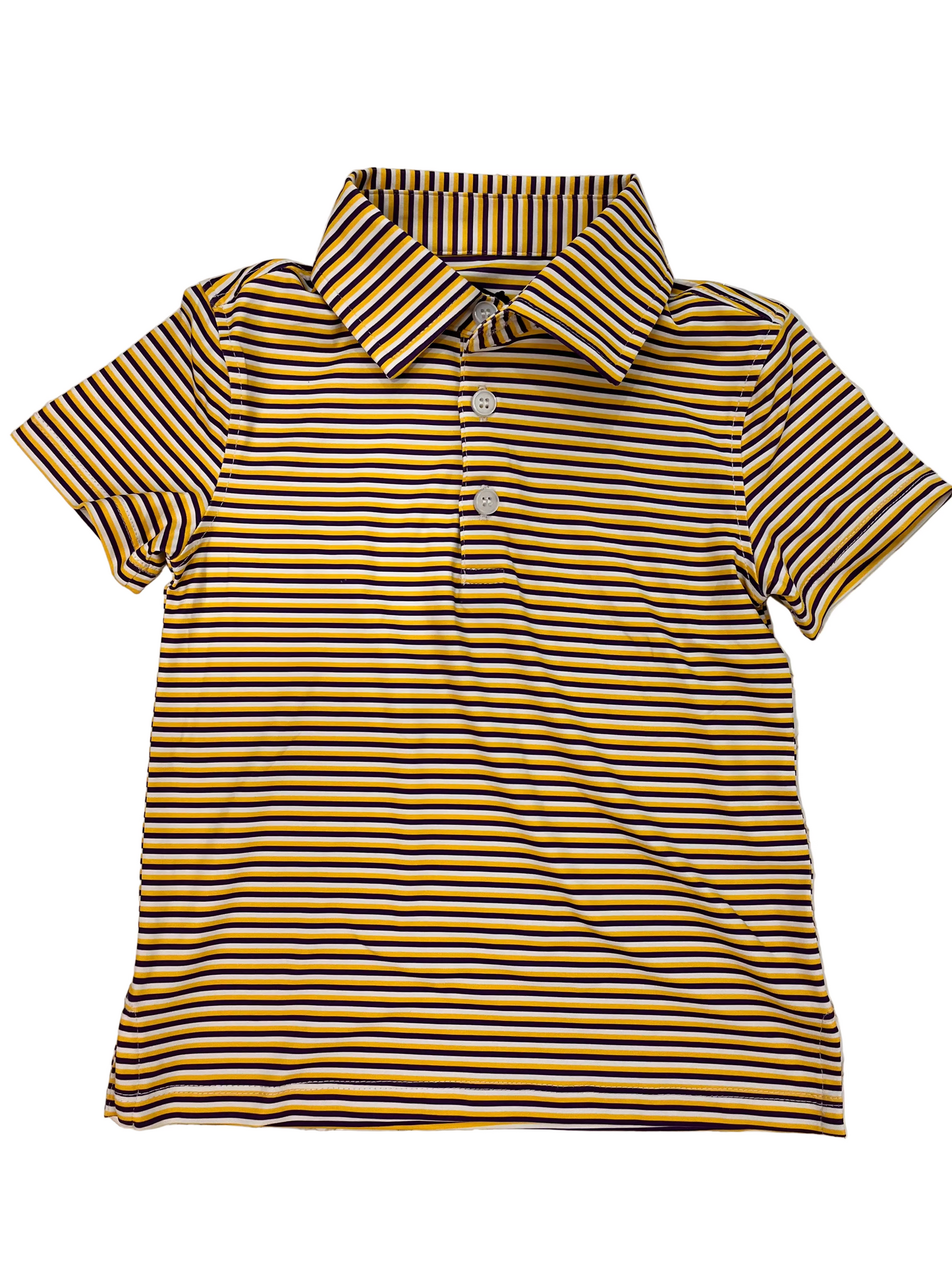 Performance Polo Purple + Gold