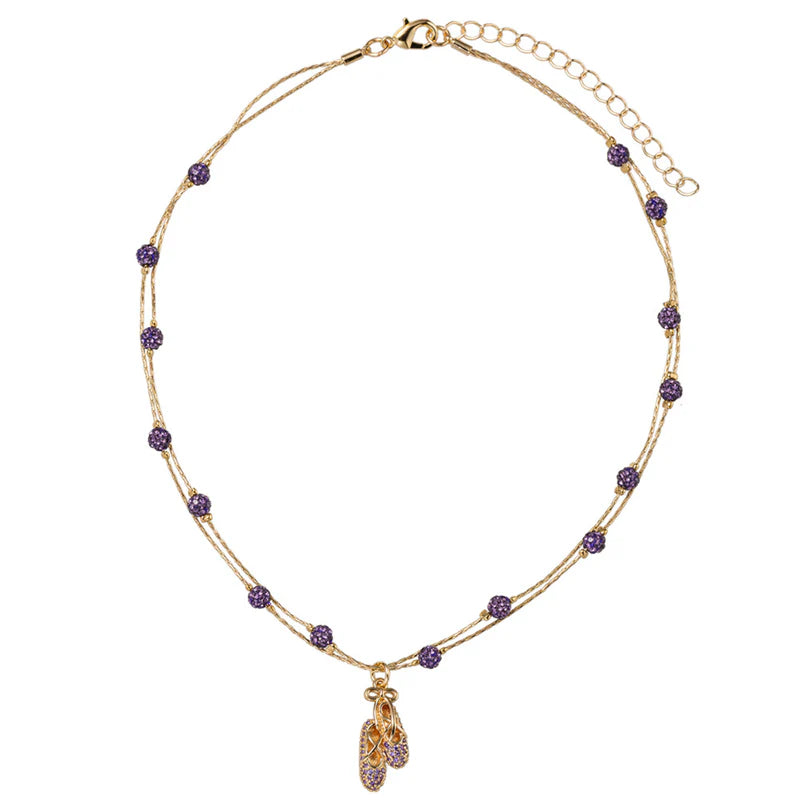 Purple Ballet Necklace