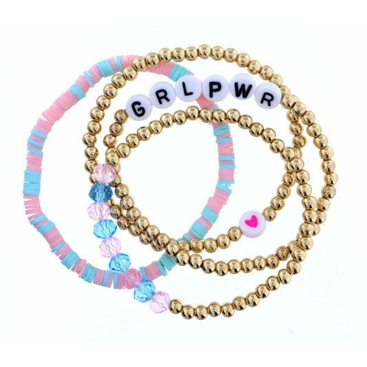 Girl Power Bracelet Set