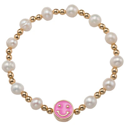 Pink Smiley Bracelet