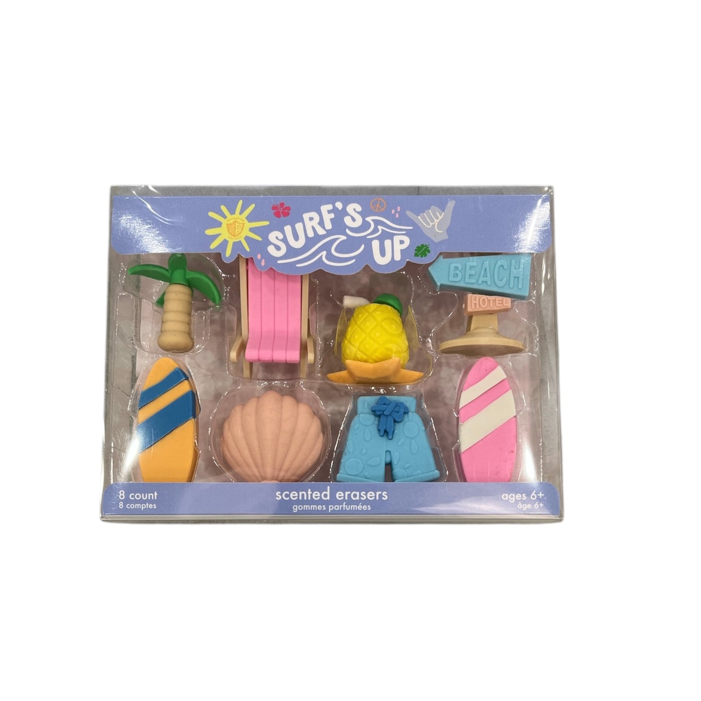 Surf's Up Eraser Set