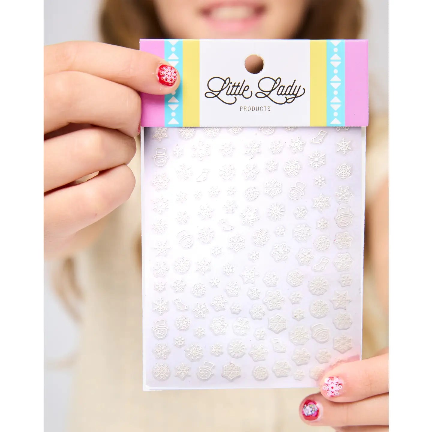 White Snowflake Nail Stickers