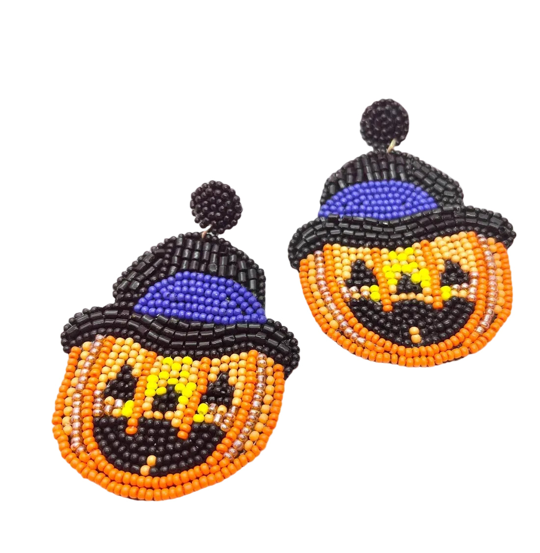 Beaded Earrings - Halloween