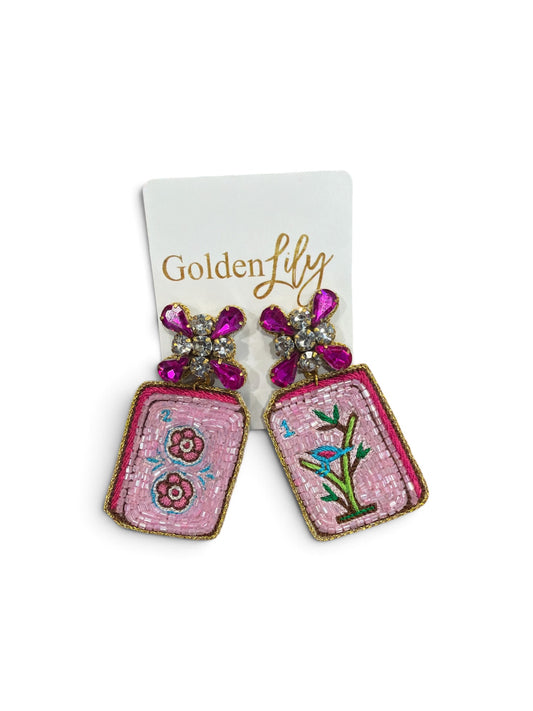 Mahjong Earrings