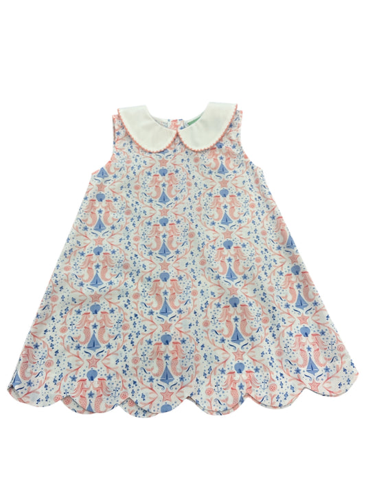 Mermaid  Scallop Dress