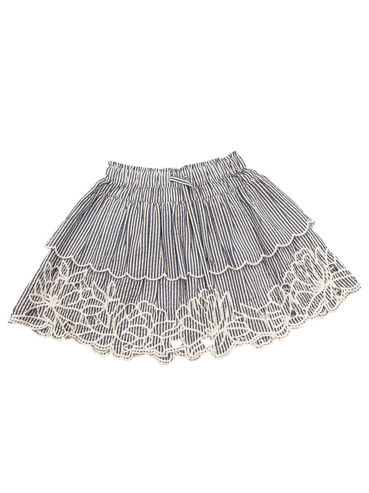 Seersucker Tiered Skirt