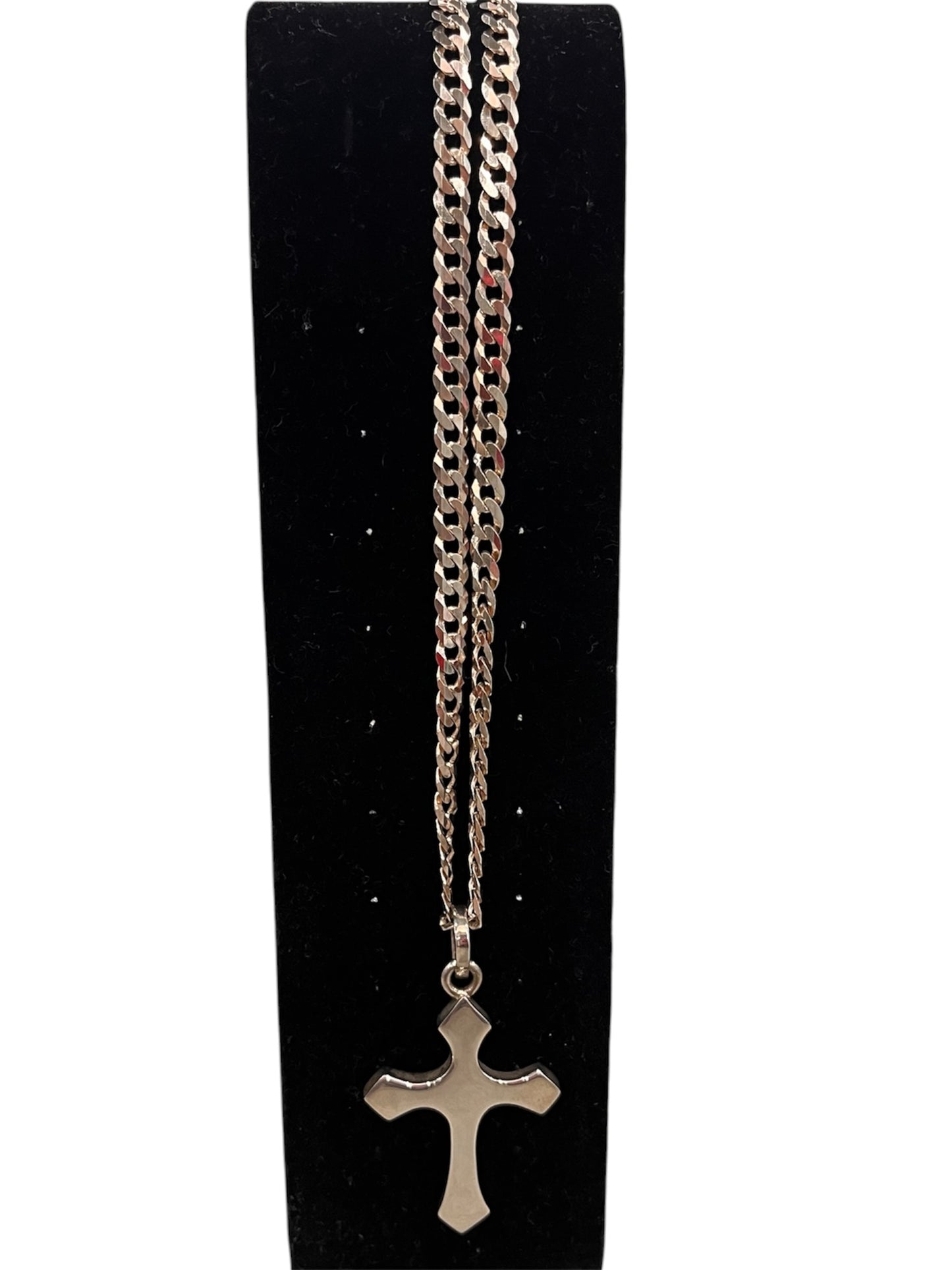 Silver Cross on Chain