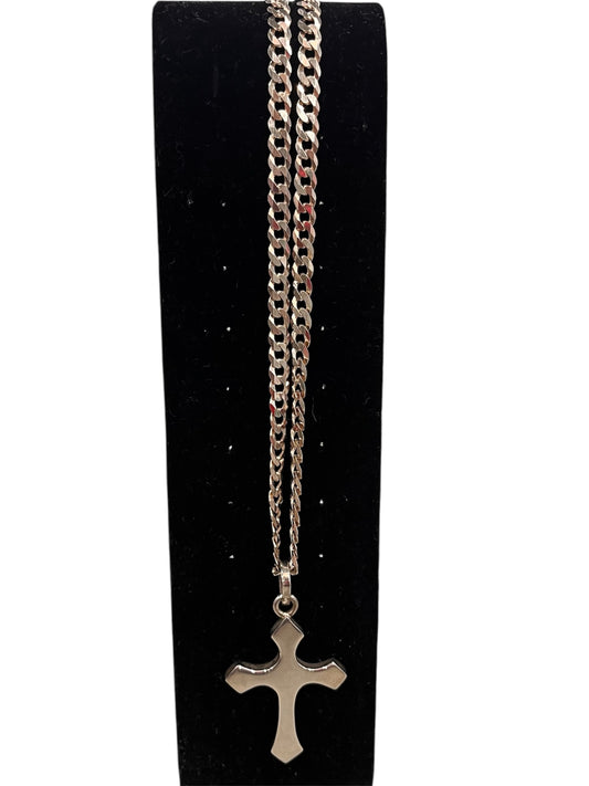 Silver Cross on Chain