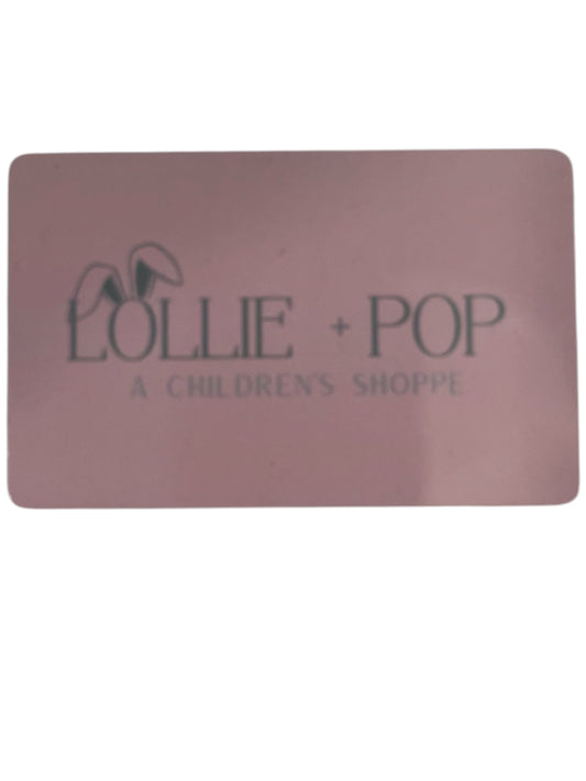 Lollie + Pop Gift card