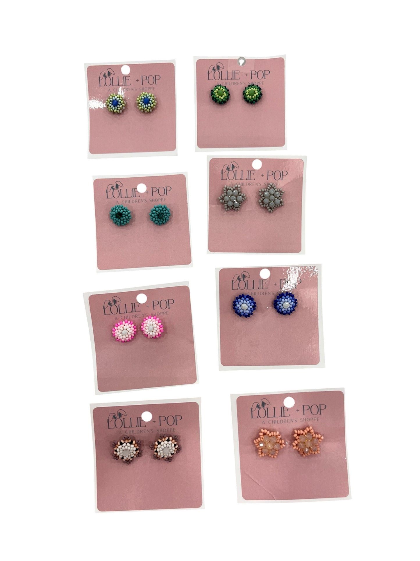Beaded Stud Earring