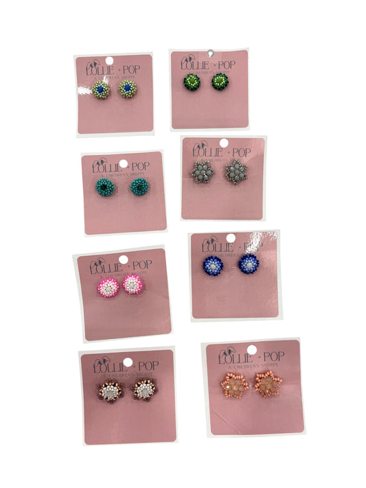 Beaded Stud Earring