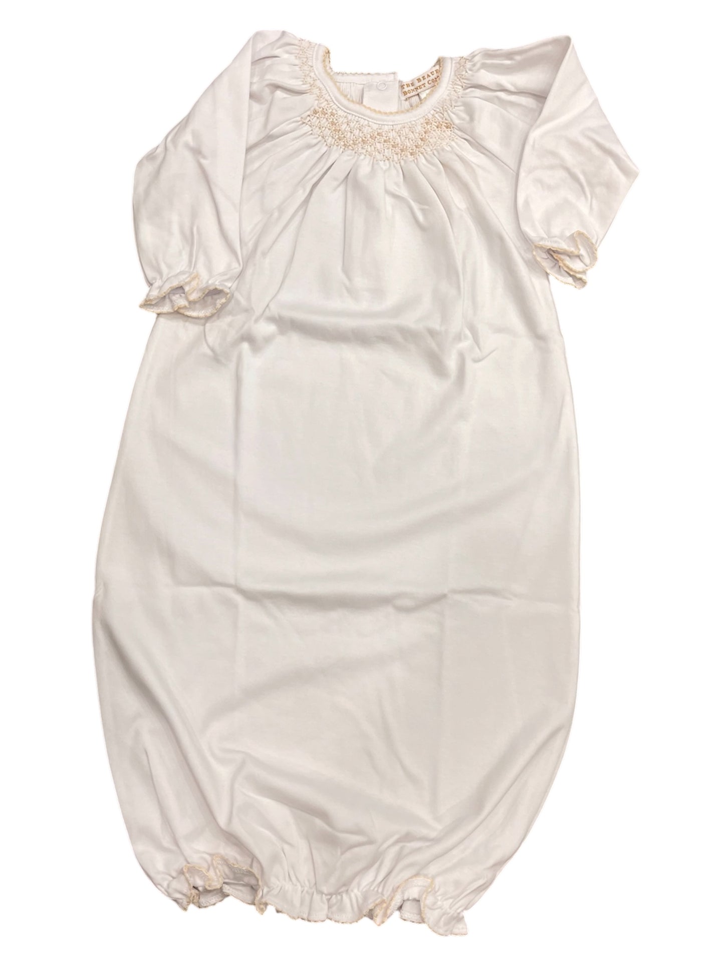 Sweetly Smocked Greeting Gown