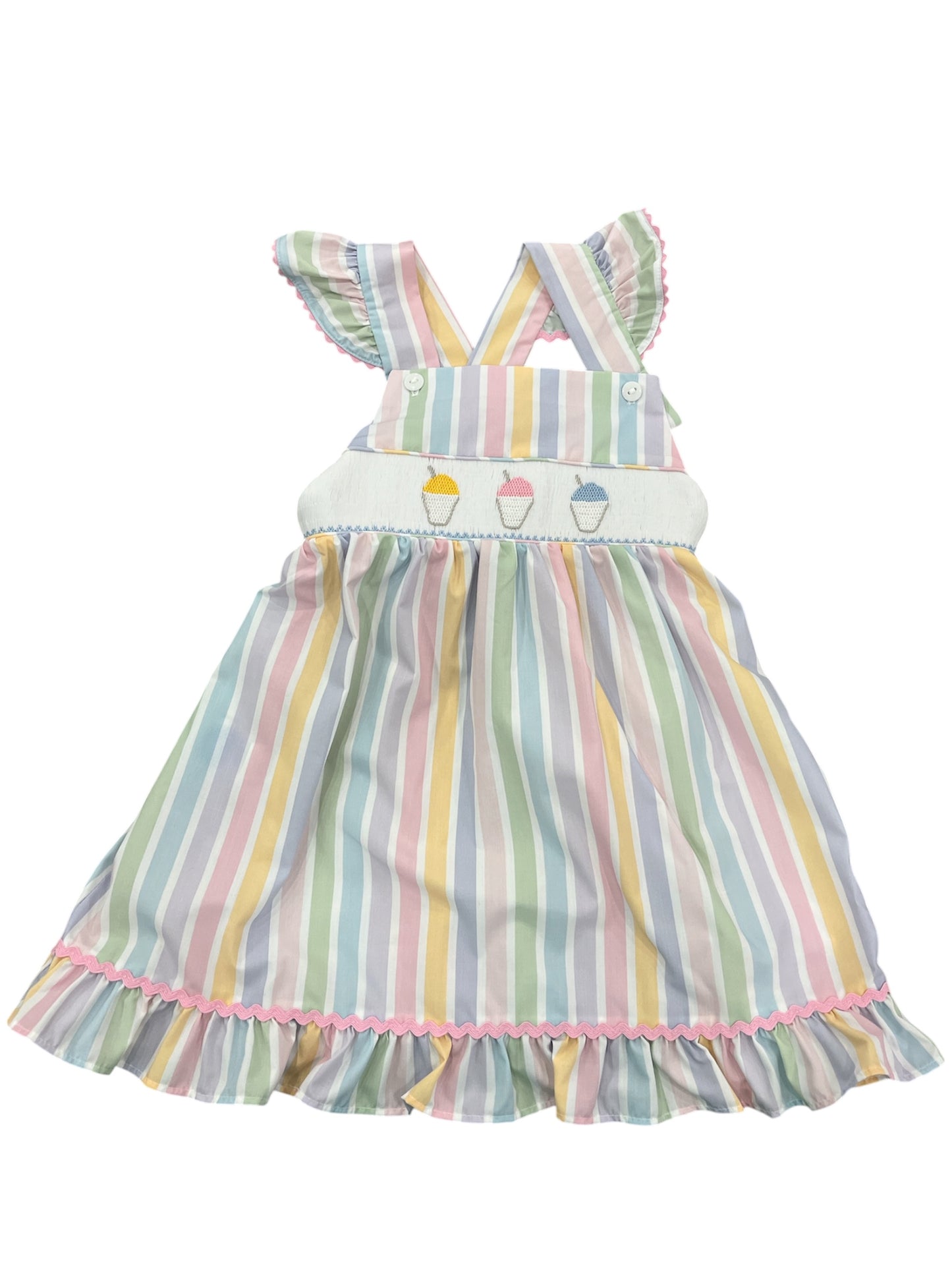 Sally Snowball Smocked Dress