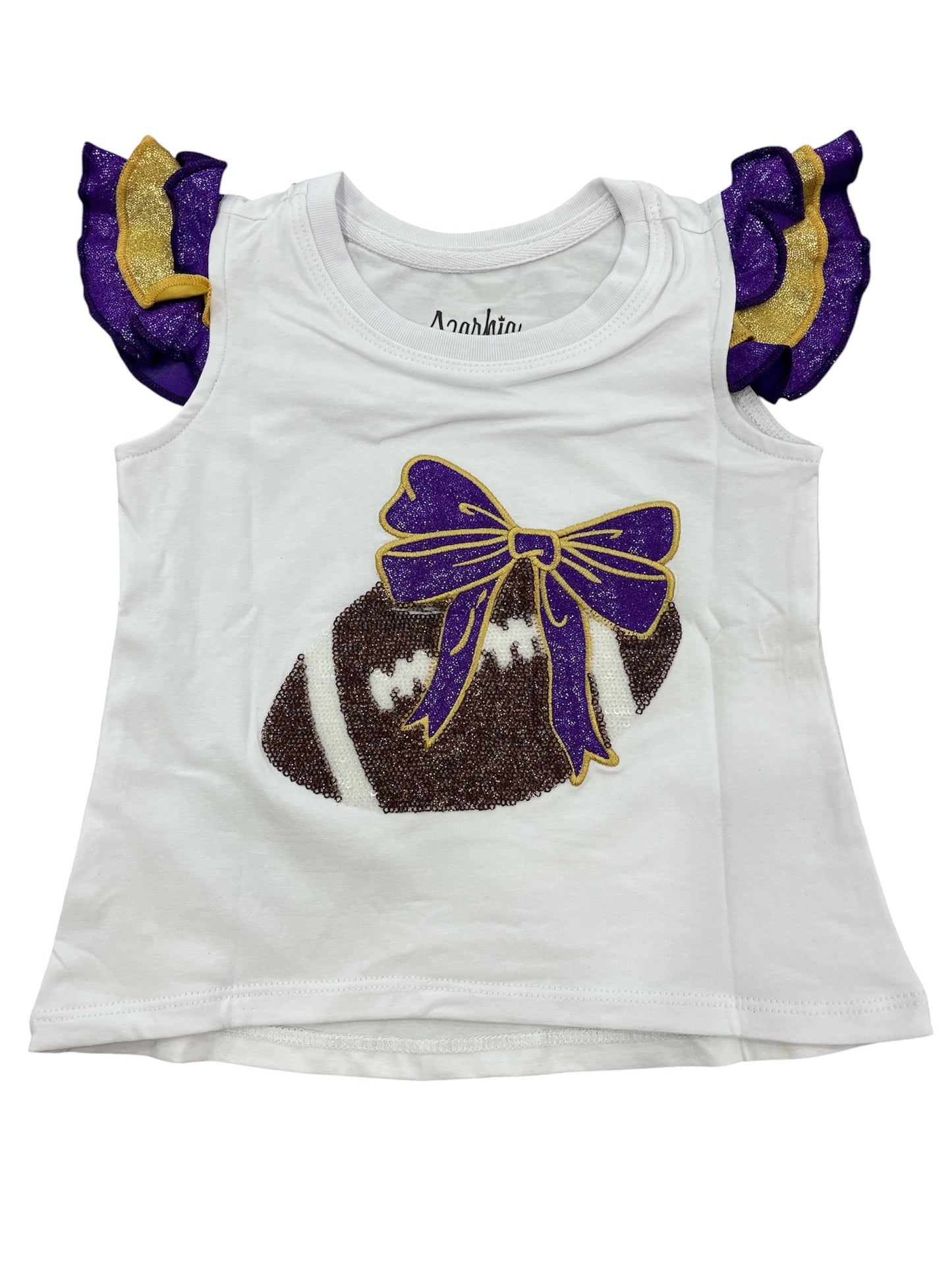 Football Shimmer Ruffle Sleeve