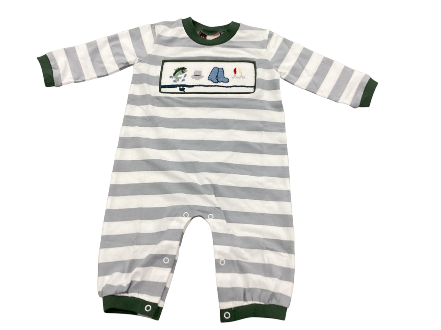 Fishing Smocked Romper