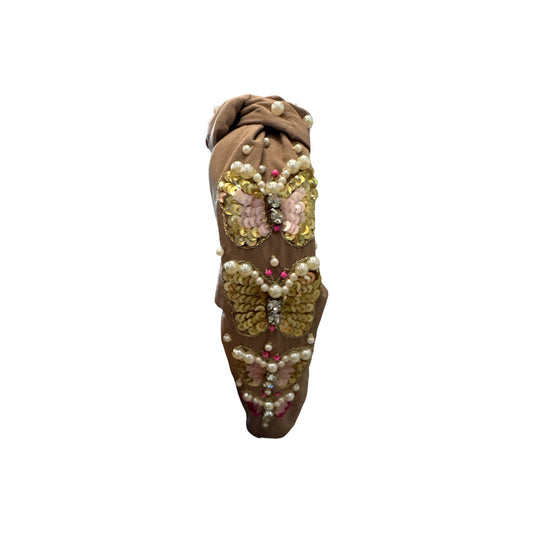 Neutral Butterfly Headband