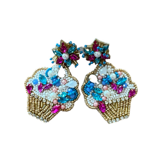 Beaded Earrings - Birthday