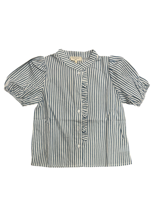 Mom's Ruffle Placket Blouse