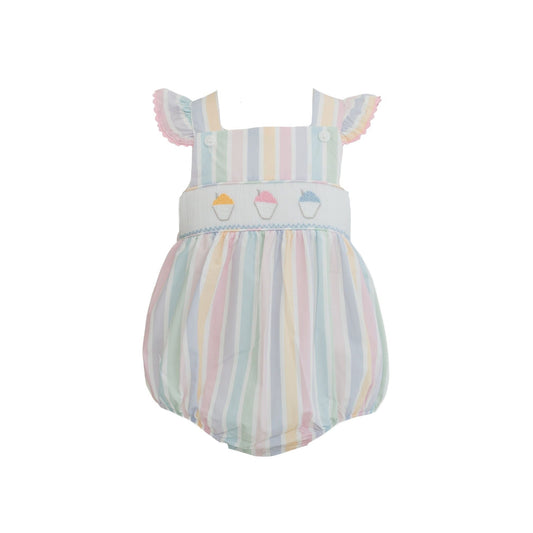 Millie Snowball Smocked Bubble