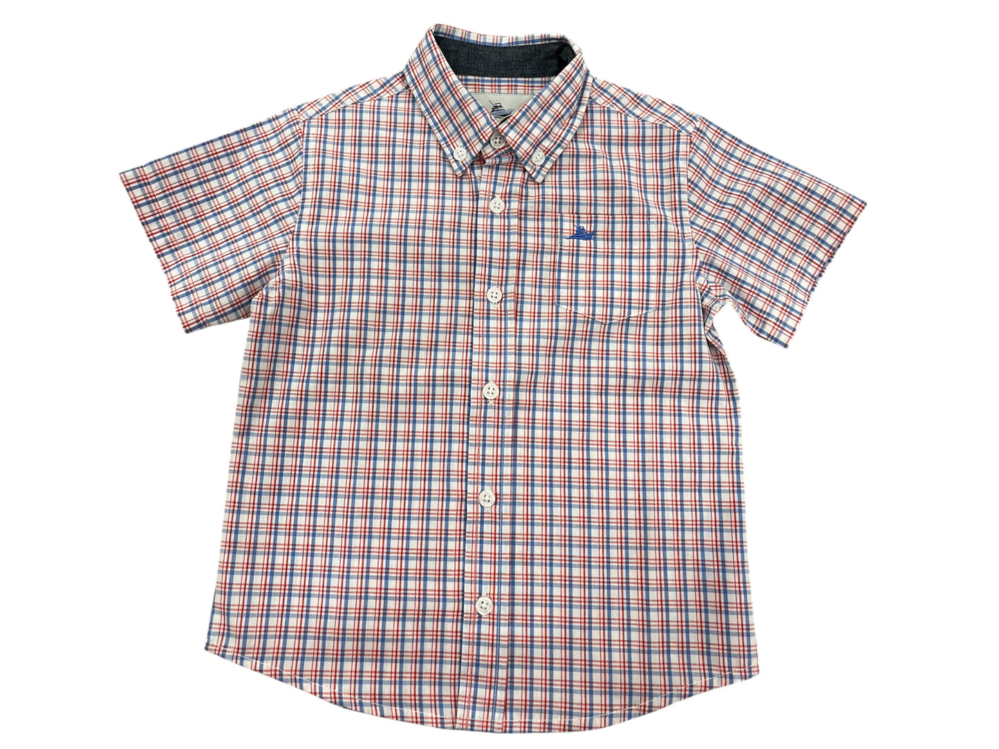 Red, White, + Blue Button Down