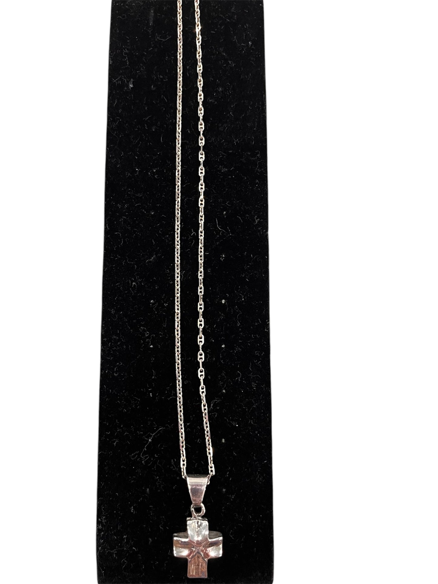 Silver Cross on Chain