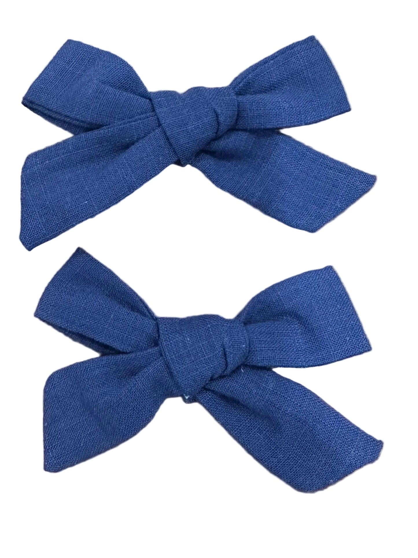 Linen Hair Bows